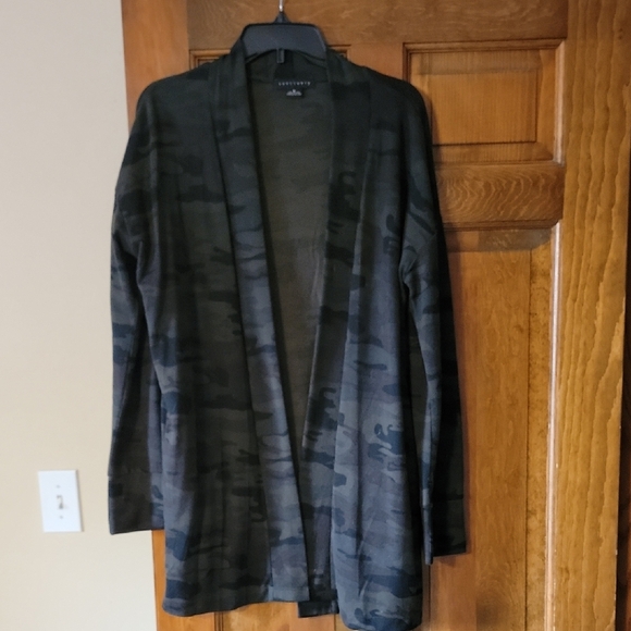 Sanctuary Camo Open Front Cardigan - Picture 1 of 5